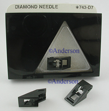 PHONOGRAPH NEEDLE AIWA AN 70D,MITSUBISHI 3D 54M,743 D7  